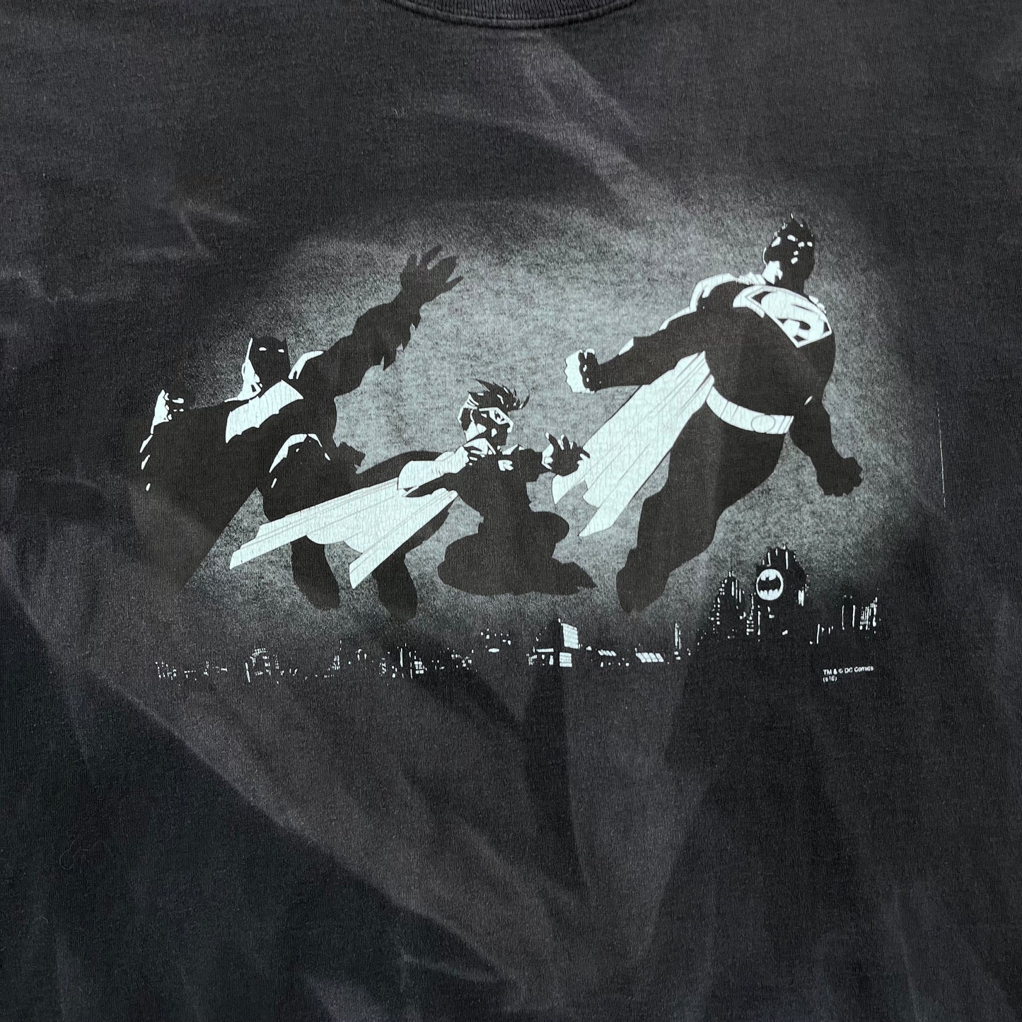 Vintage DC Comics Batman Robin Superman Frank Miller T Shirt XXL
