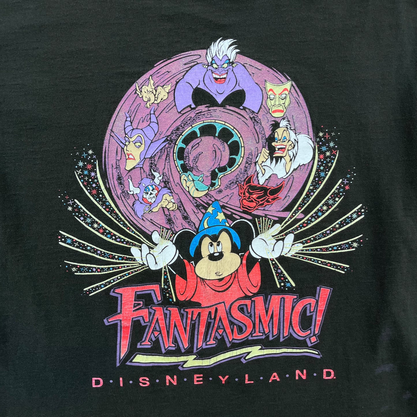Vintage 90s Disneyland Fantasmic Villains Single Stitch T Shirt L