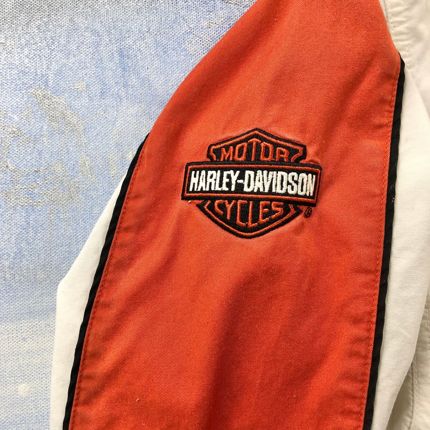 Harley Davidson Motorcycles Number One Long Sleeve Button Shirt XL