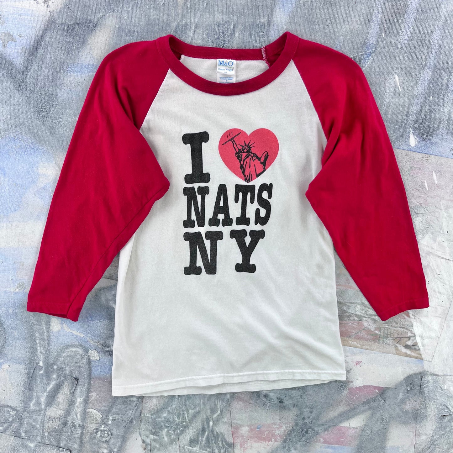 Vintage I Love Nats New York Raglan T Shirt S