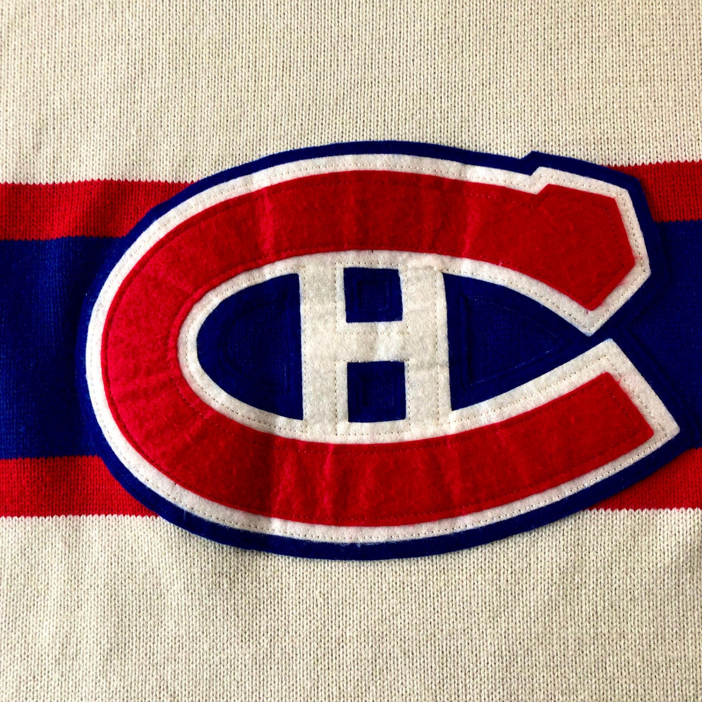 CCM NHL Montreal Canadians Heritage Hockey Knit Sweater Jersey XL