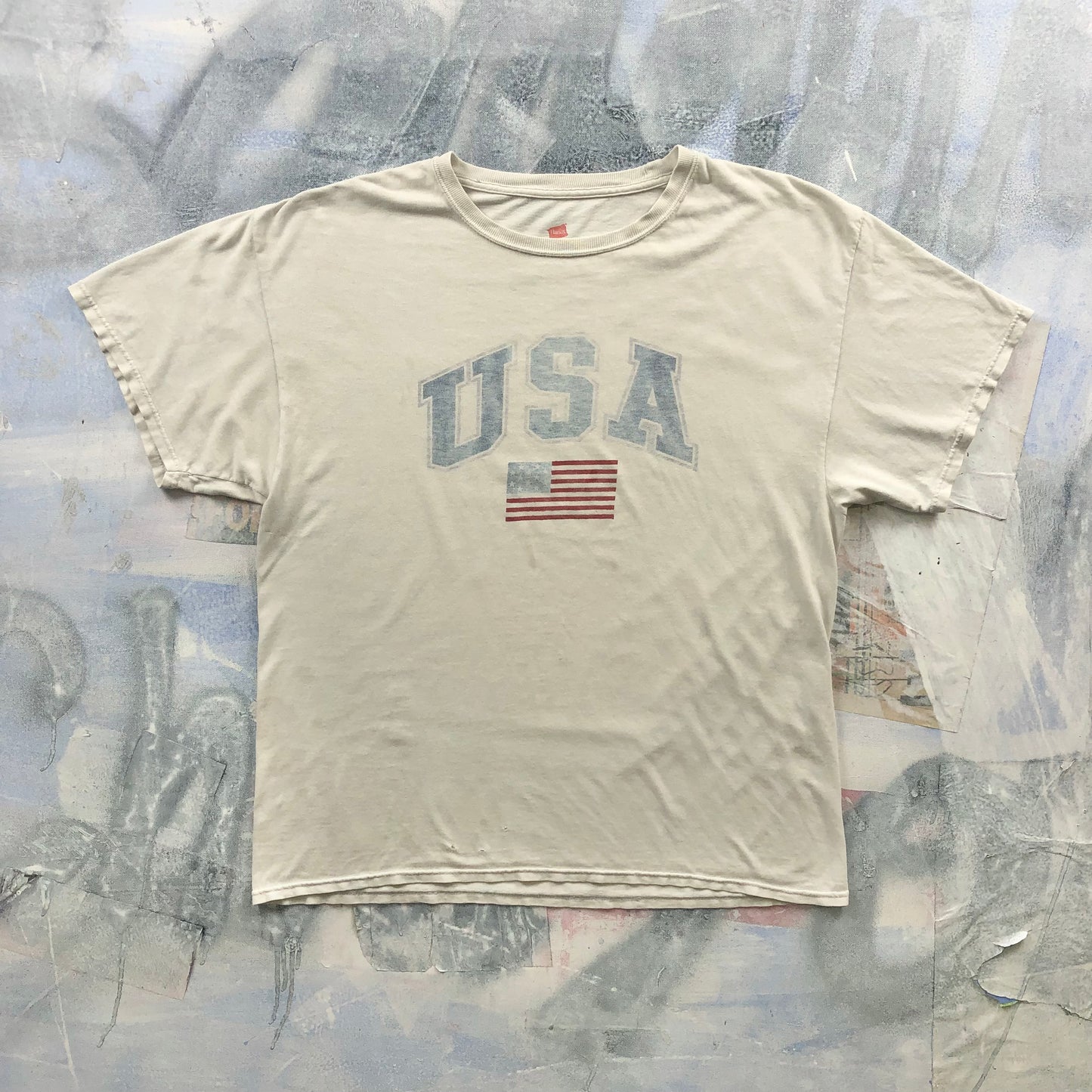 Vintage USA American Flag T Shirt L