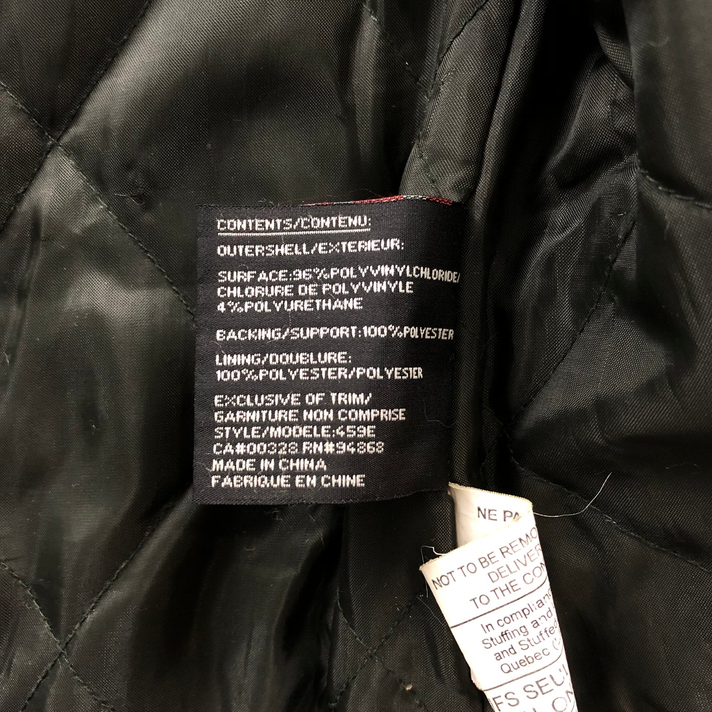 Vintage Quilted Lined Chore Zip Vest M