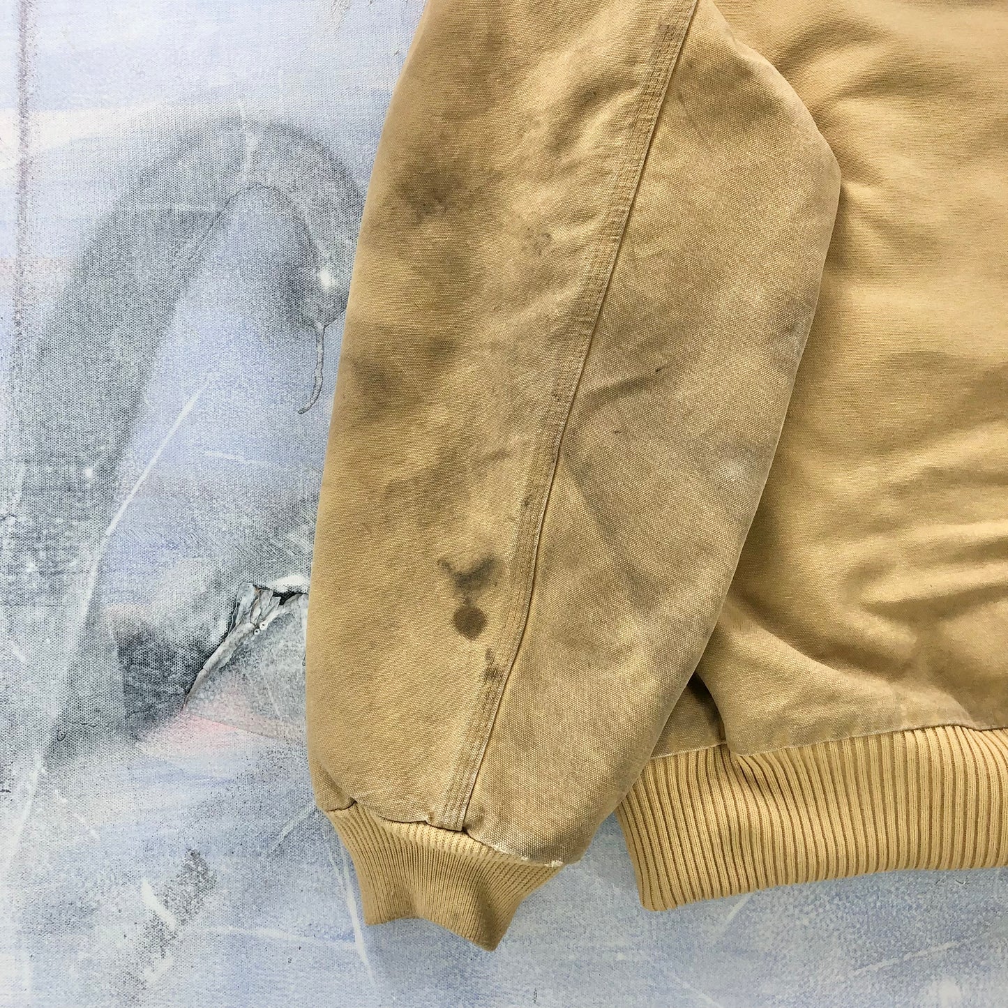 Vintage Carhartt J130 WET Quilted Lined Hooded Workwear Zip Jacket XXL