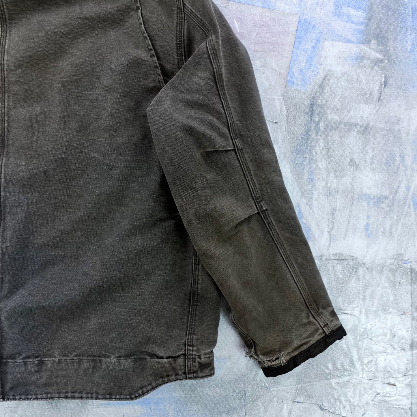 Vintage Carhartt J284 Workwear Sherpa Lined Hooded Button Jacket XL
