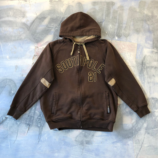 Southpole Zip Hoodie Sweatshirt M