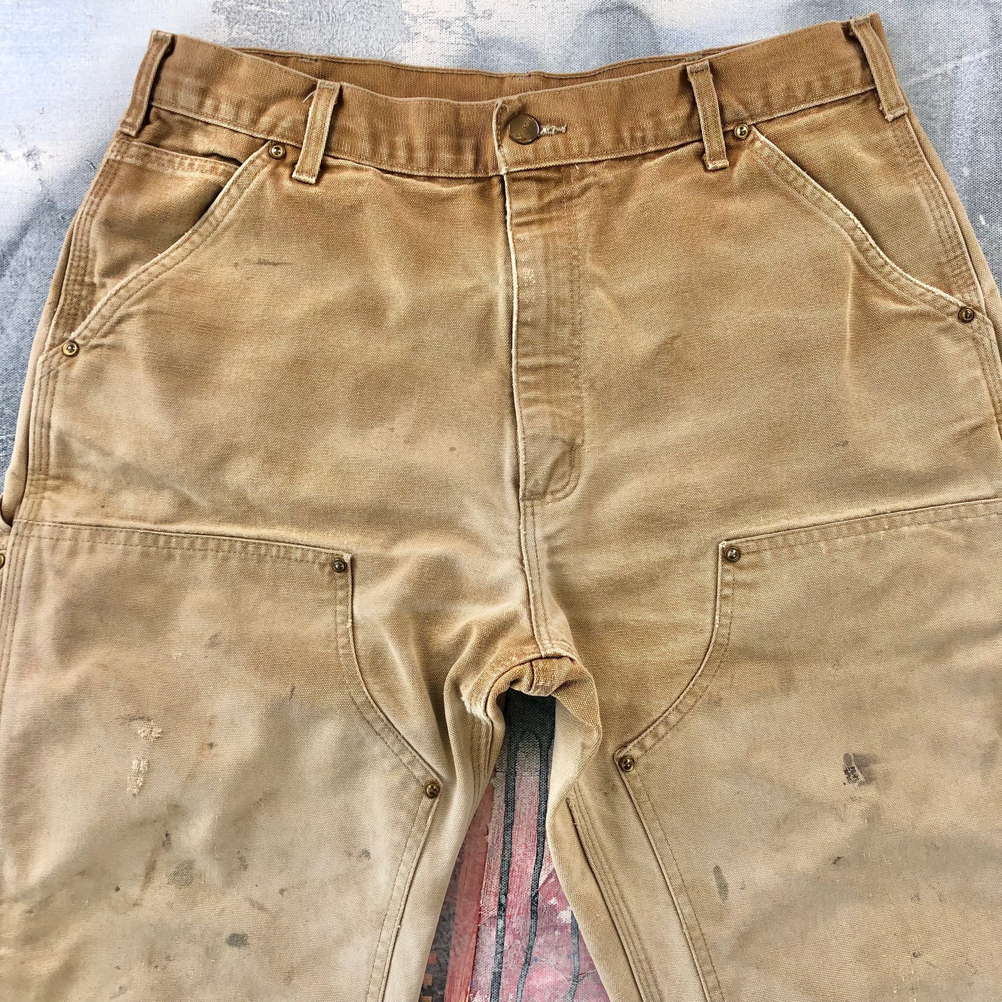 Vintage USA Carhartt Double Knee Workwear Jean W34