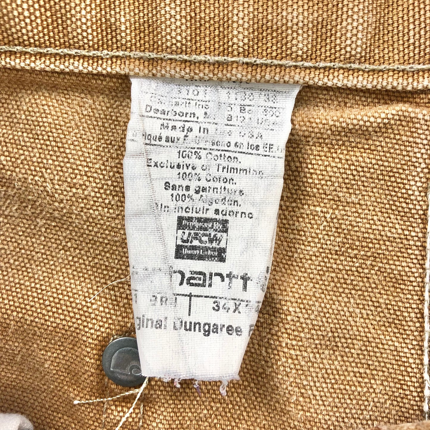 Vintage USA Carhartt Double Knee Workwear Jean W34
