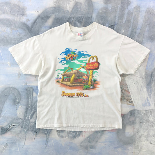 Vintage 90s The Flinstones Roc Donalds Movie Promo Single Stitch T Shirt
