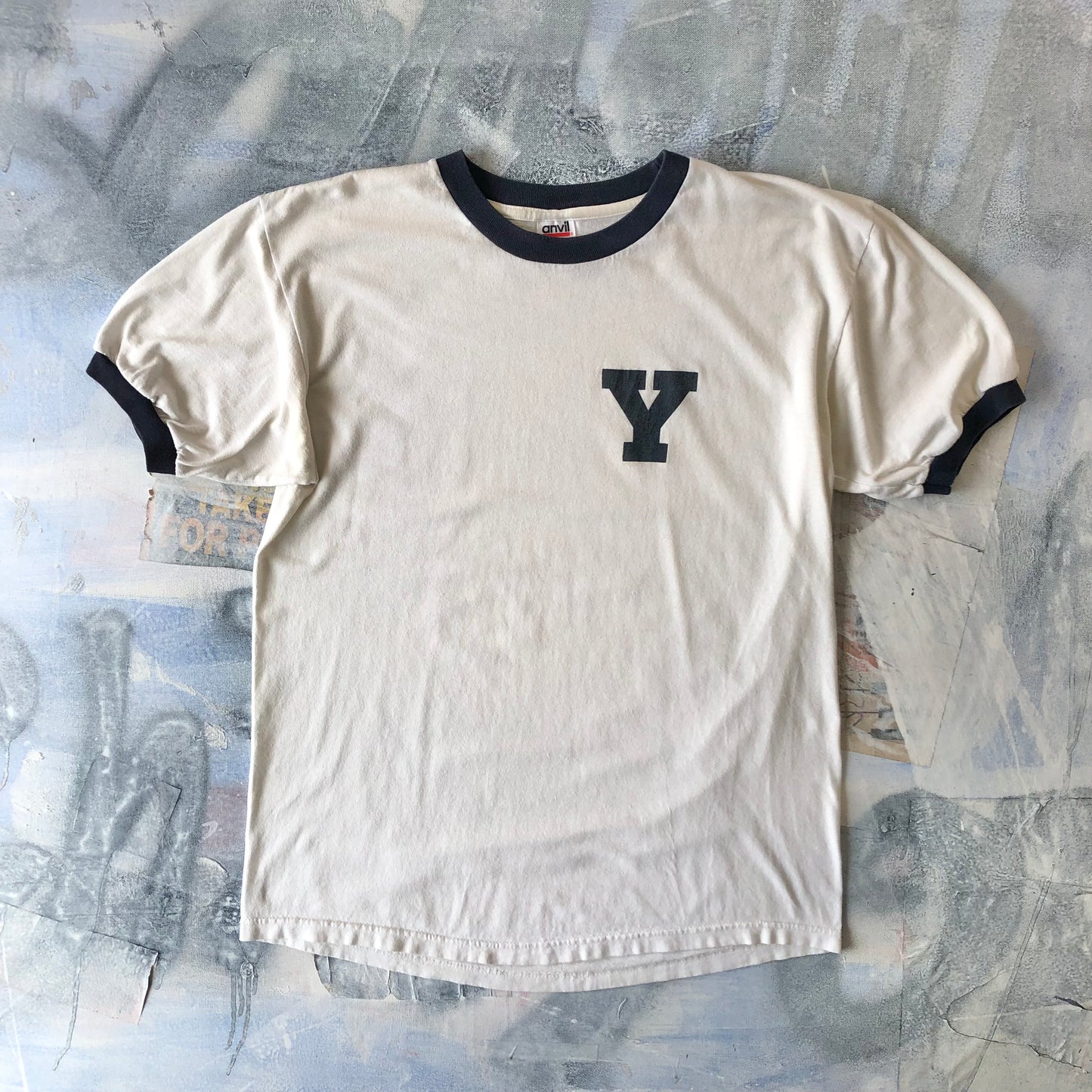 Vintage Yale University Ringer T Shirt L