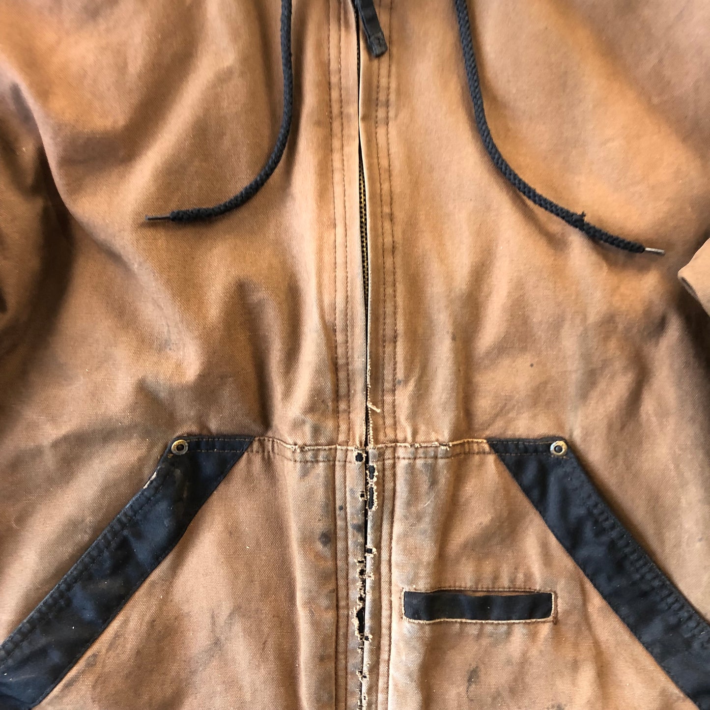 Vintage Dickies Canvas Workwear Hooded Zip Jacket XL