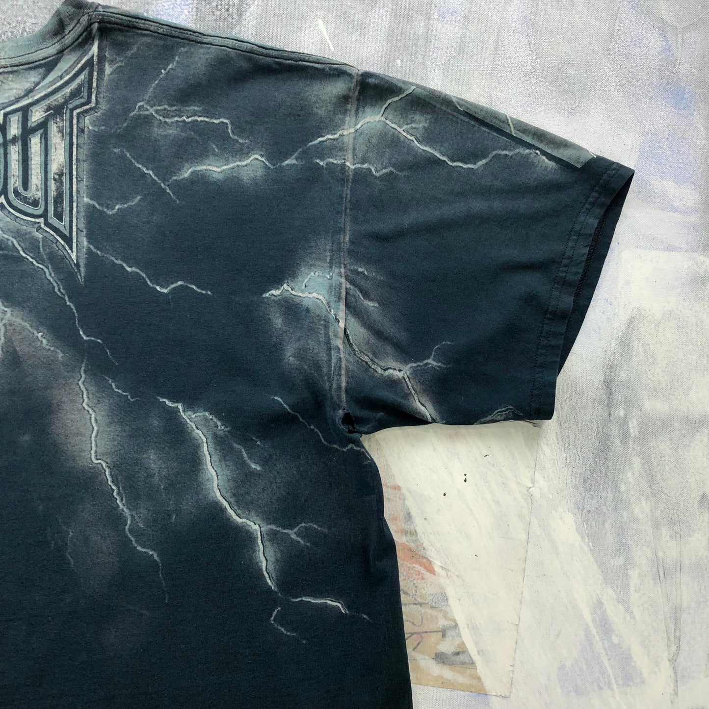 Vintage Y2K MMA Tapout Thunder Lightning Signature Series T Shirt XXL