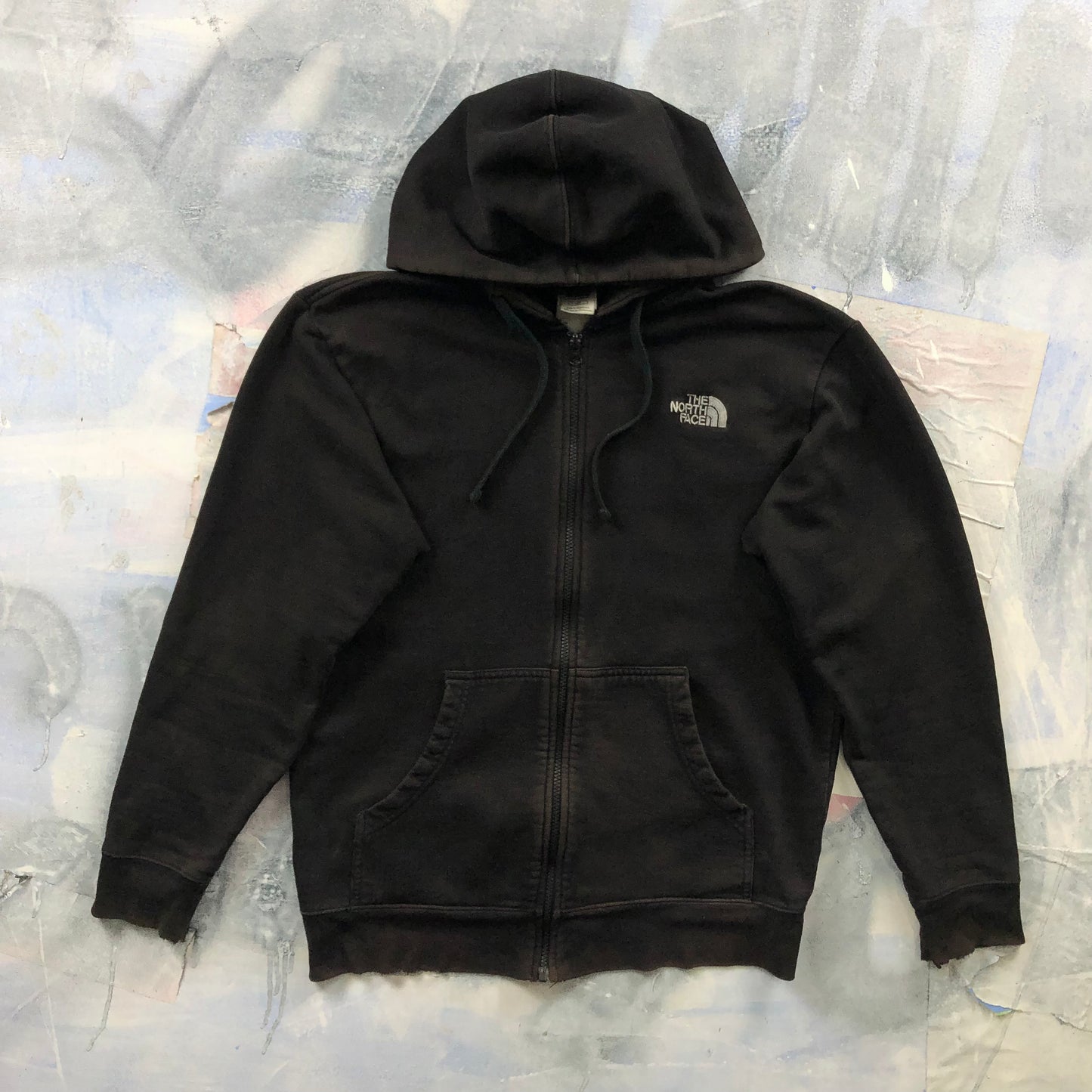 Vintage The North Face Fleece Lined Full Zip Hoodie Sweatshirt L