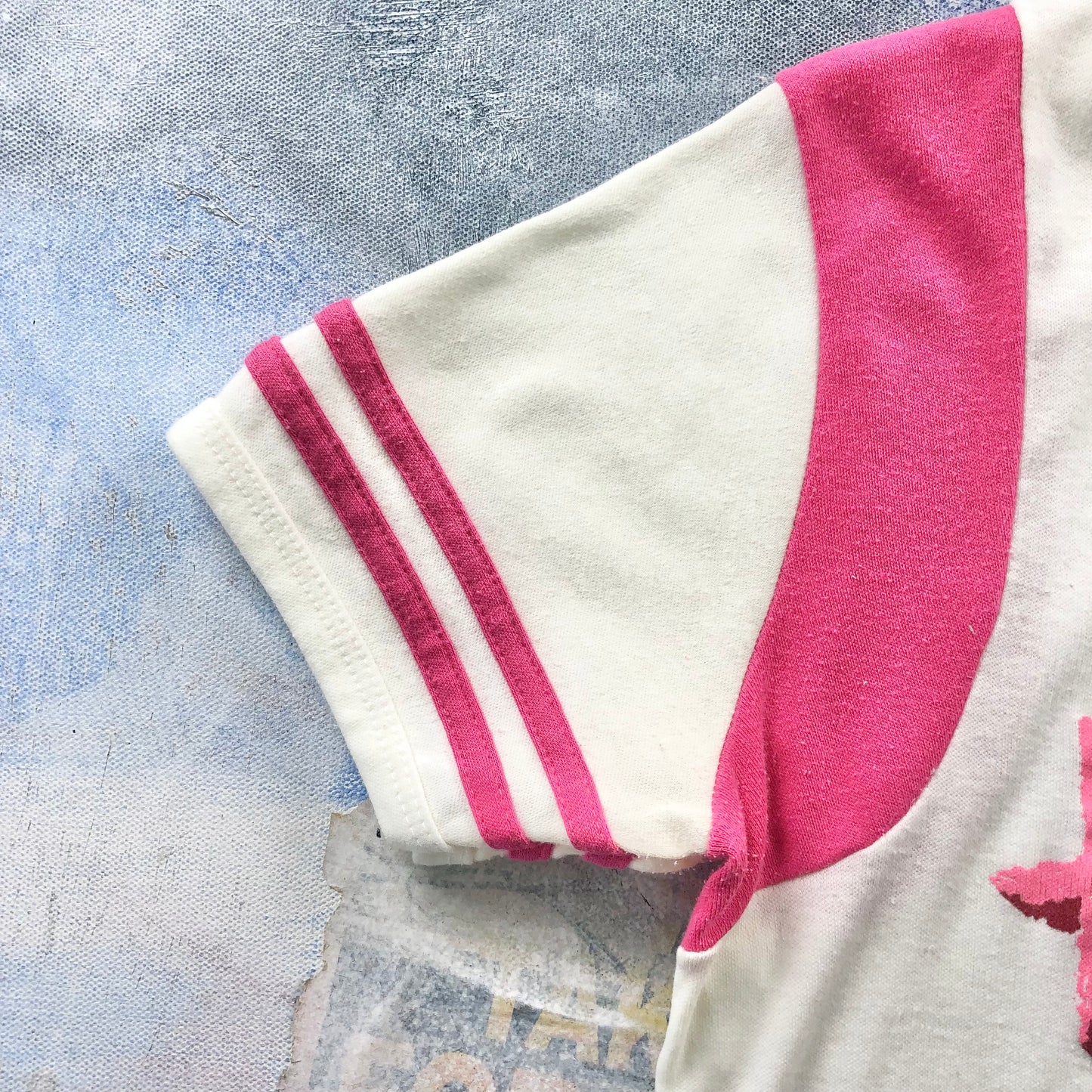 Vintage USA Hawaii Ringer V Neck Shirt L (Womens)