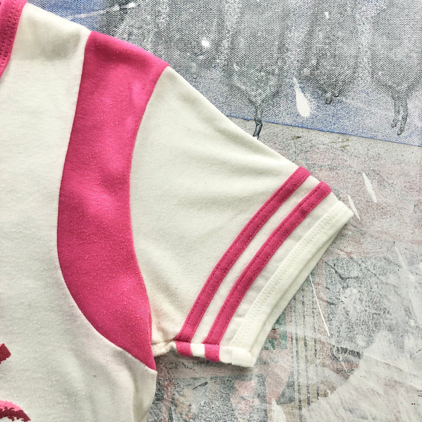 Vintage USA Hawaii Ringer V Neck Shirt L (Womens)