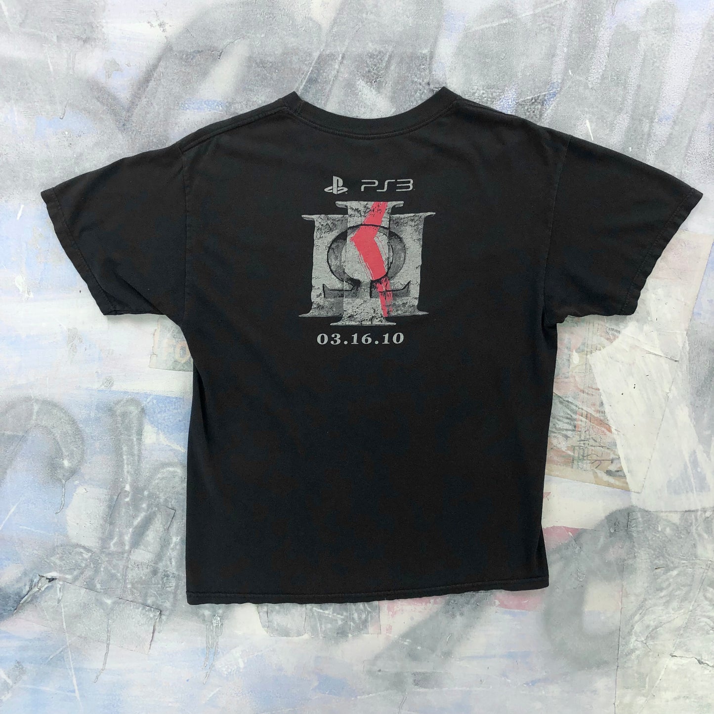 Vintage PS3 God Of War 3 Promo T Shirt L