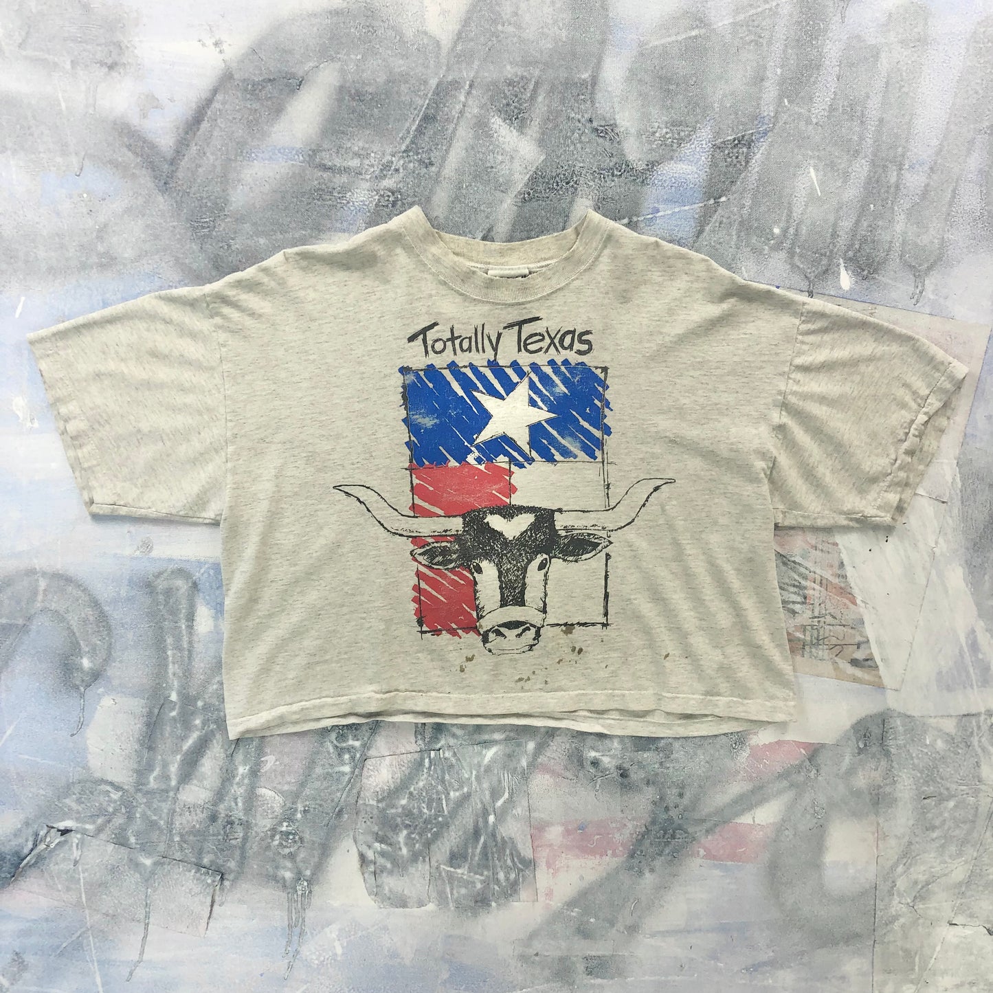 Vintage 90s USA Totally Texas Bull Single Stitch T Shirt L