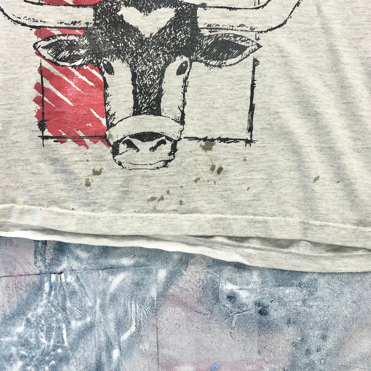 Vintage 90s USA Totally Texas Bull Single Stitch T Shirt L