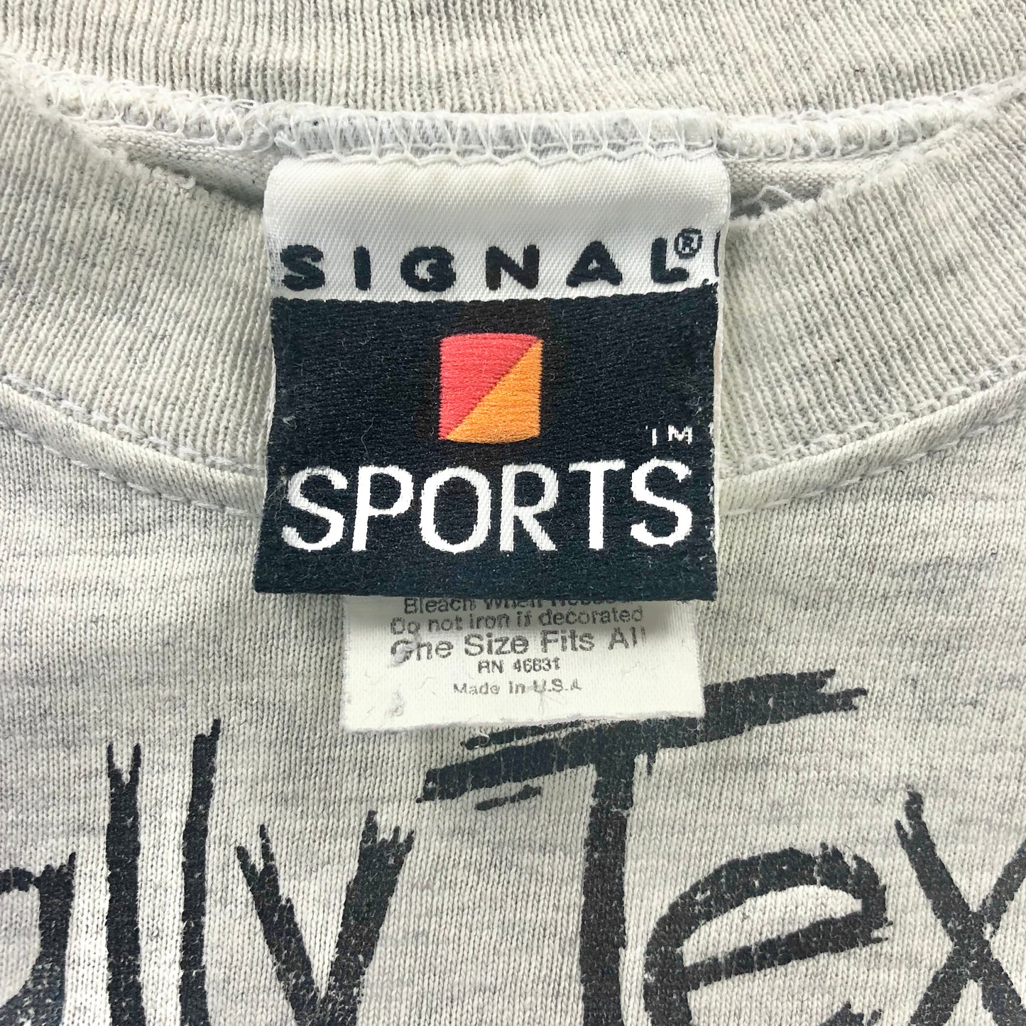 Vintage 90s USA Totally Texas Bull Single Stitch T Shirt L