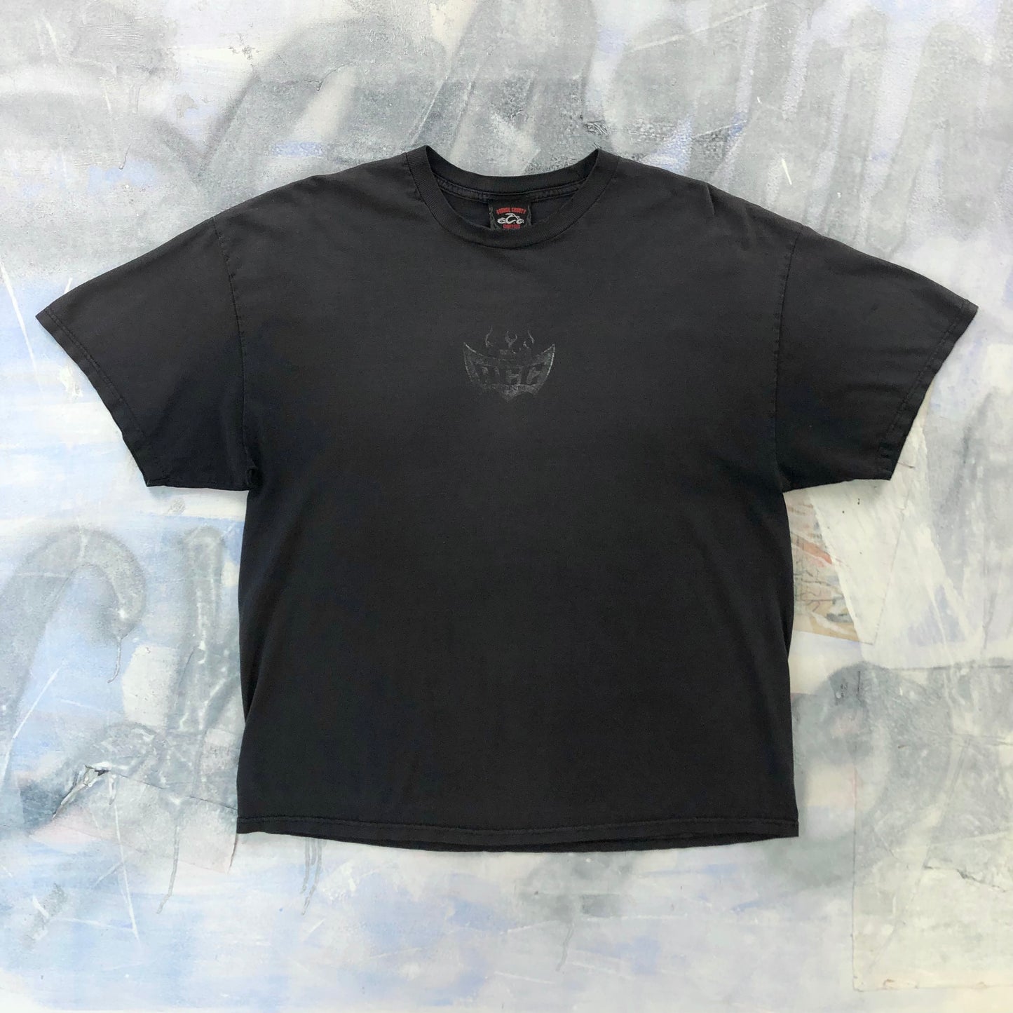 Vintage Orange County Choppers Metal Flames T Shirt XXL