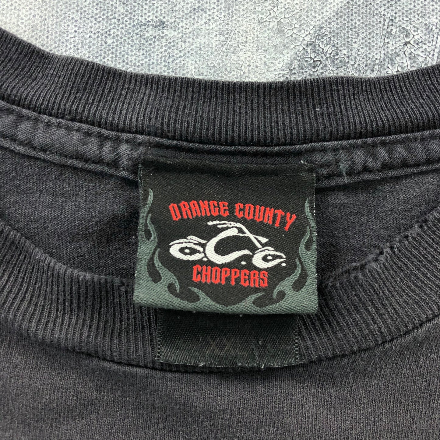 Vintage Orange County Choppers Metal Flames T Shirt XXL