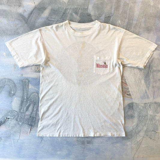 Vintage Winston Motorsports 20th Anniversary Pocket T Shirt L