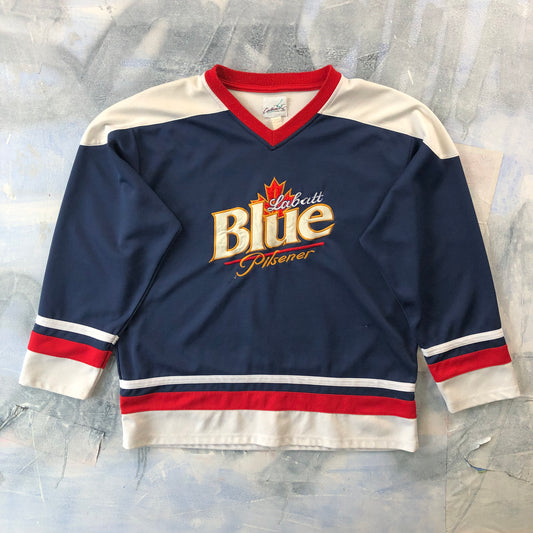 Vintage 90s Labatt Blue Pilsener Hockey Jersey XL