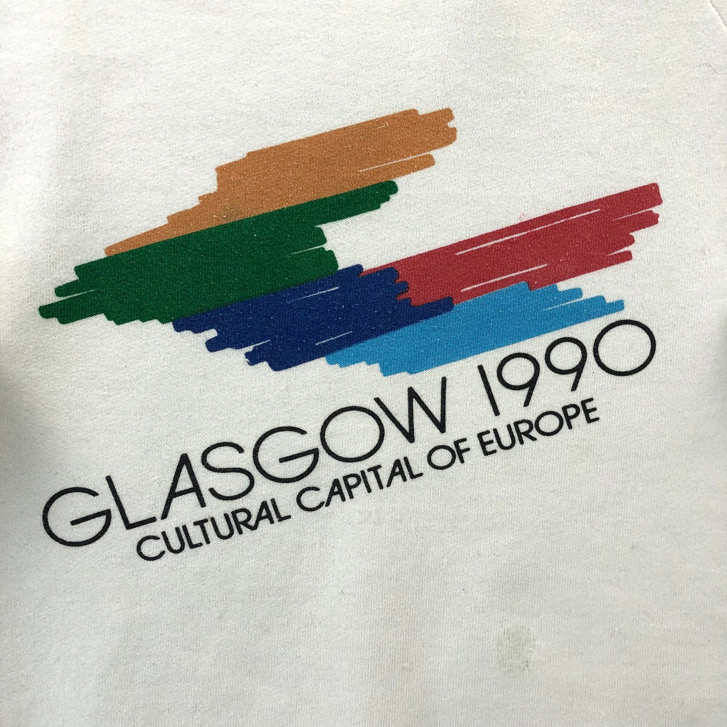 Vintage 90s USA Glasglow Cultural Capital Of The World Crewneck Sweatshirt M