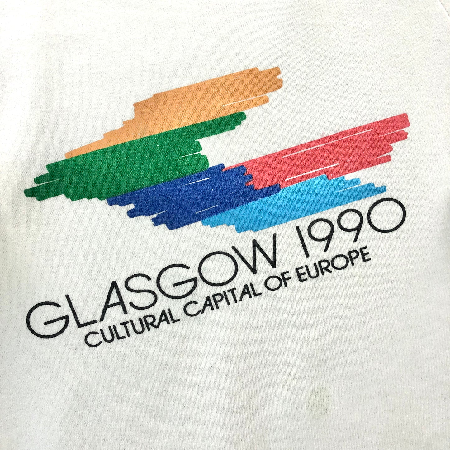Vintage 90s USA Glasglow Cultural Capital Of The World Crewneck Sweatshirt M