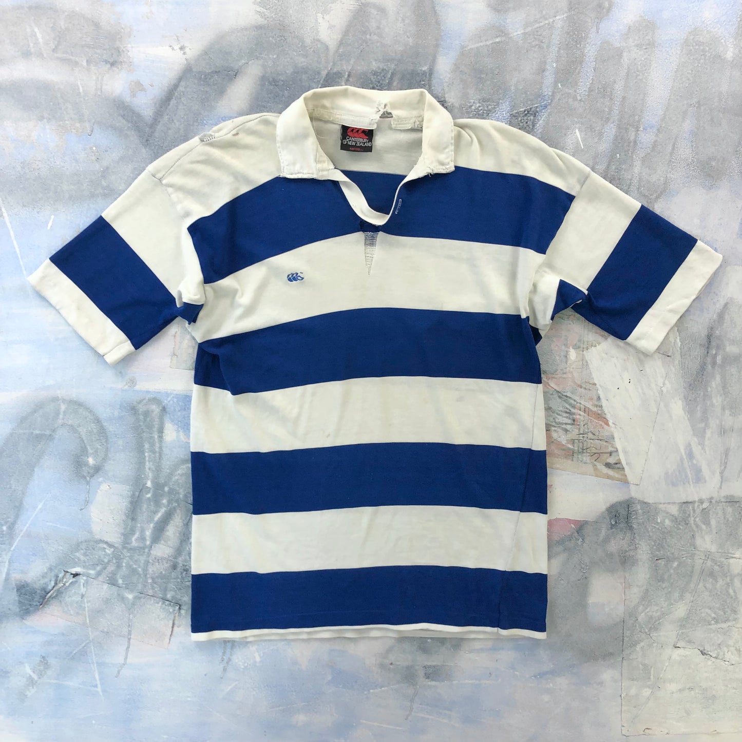 Vintage 90s Caterbury New Zealand Rugby Short Sleeve Single Stitch Jersey Polo XL