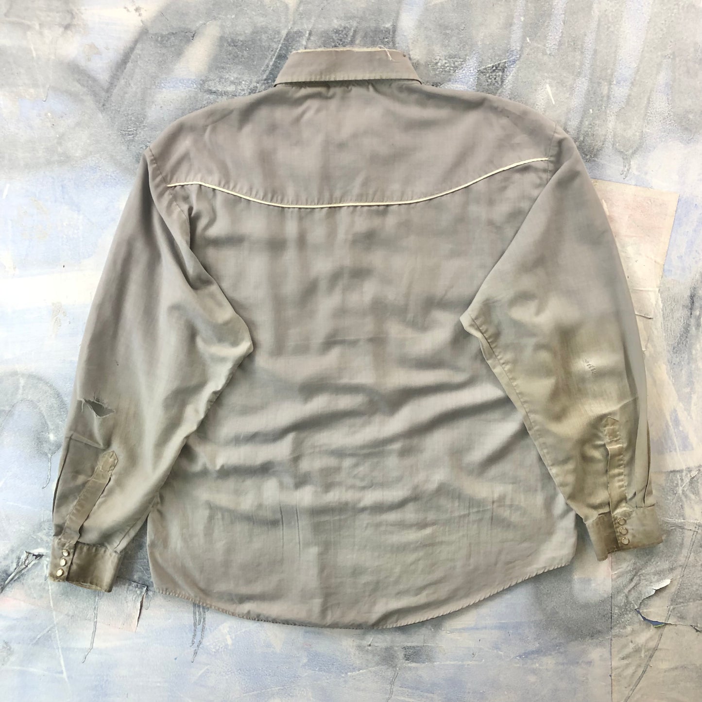 Vintage Western Embroided Eagle Button Shirt XL