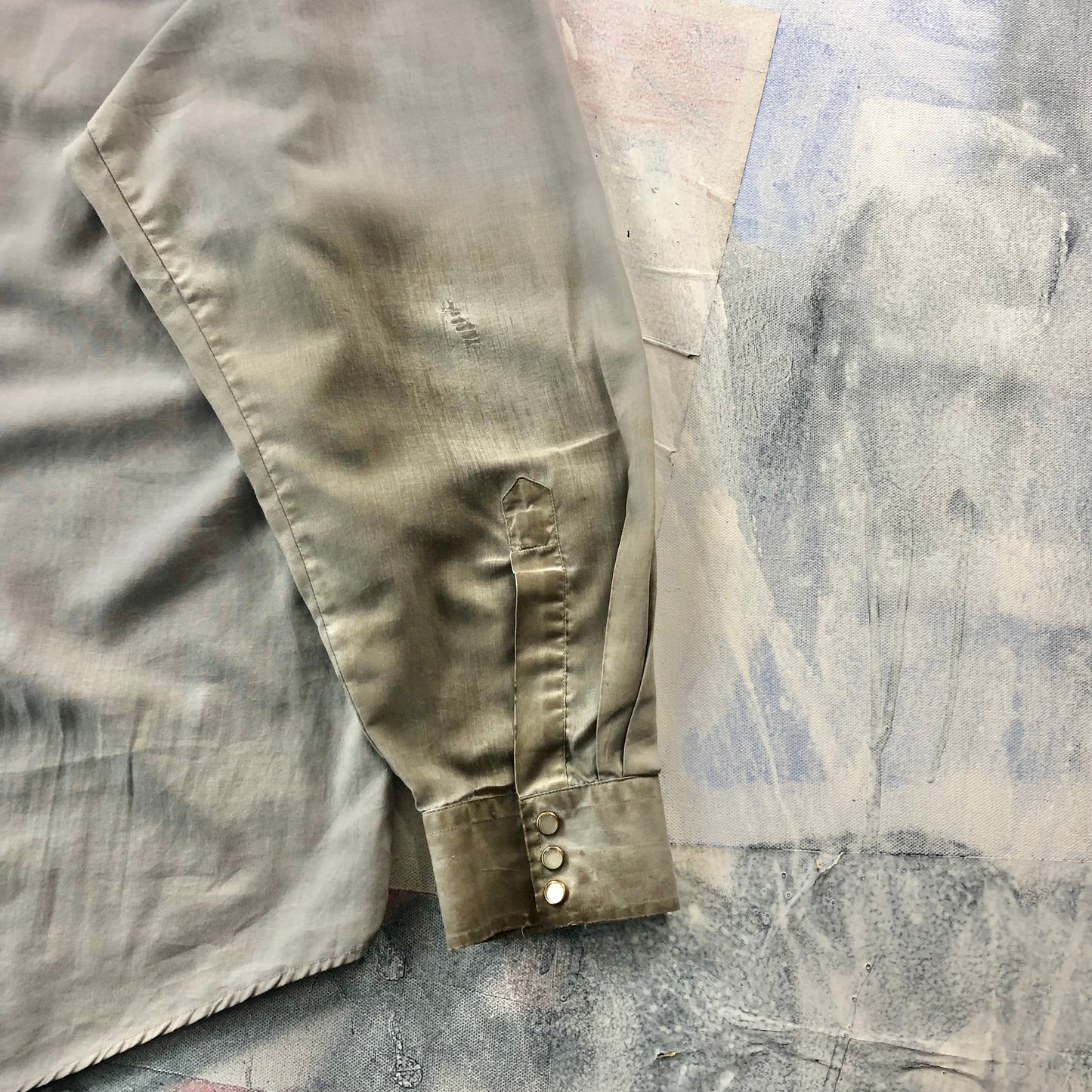 Vintage Western Embroided Eagle Button Shirt XL