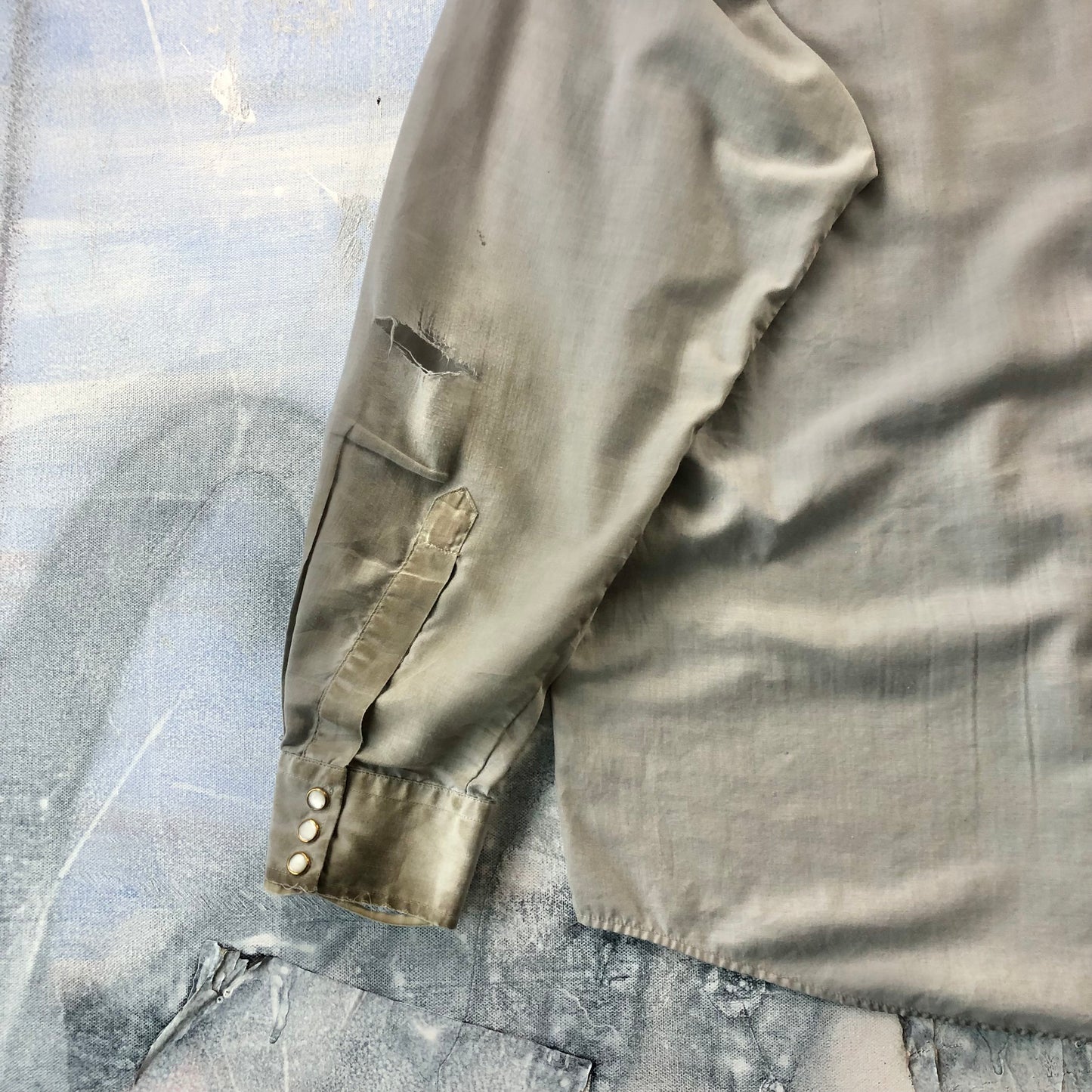 Vintage Western Embroided Eagle Button Shirt XL