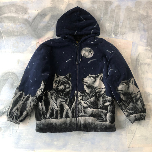 Sofari Collections Canada Wolf Pack Zip Sherpa Fleece M