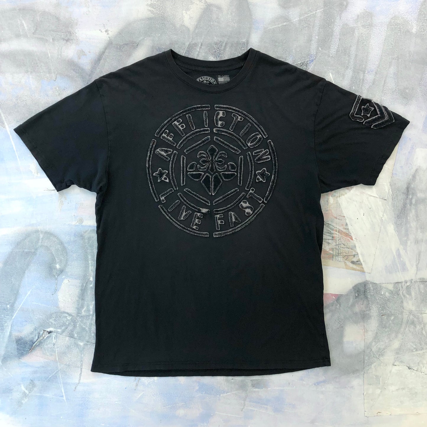Vintage Y2K Affliction Live Fast T Shirt XXXL