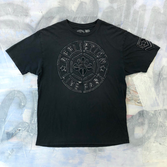 Vintage Y2K Affliction Live Fast T Shirt XXXL