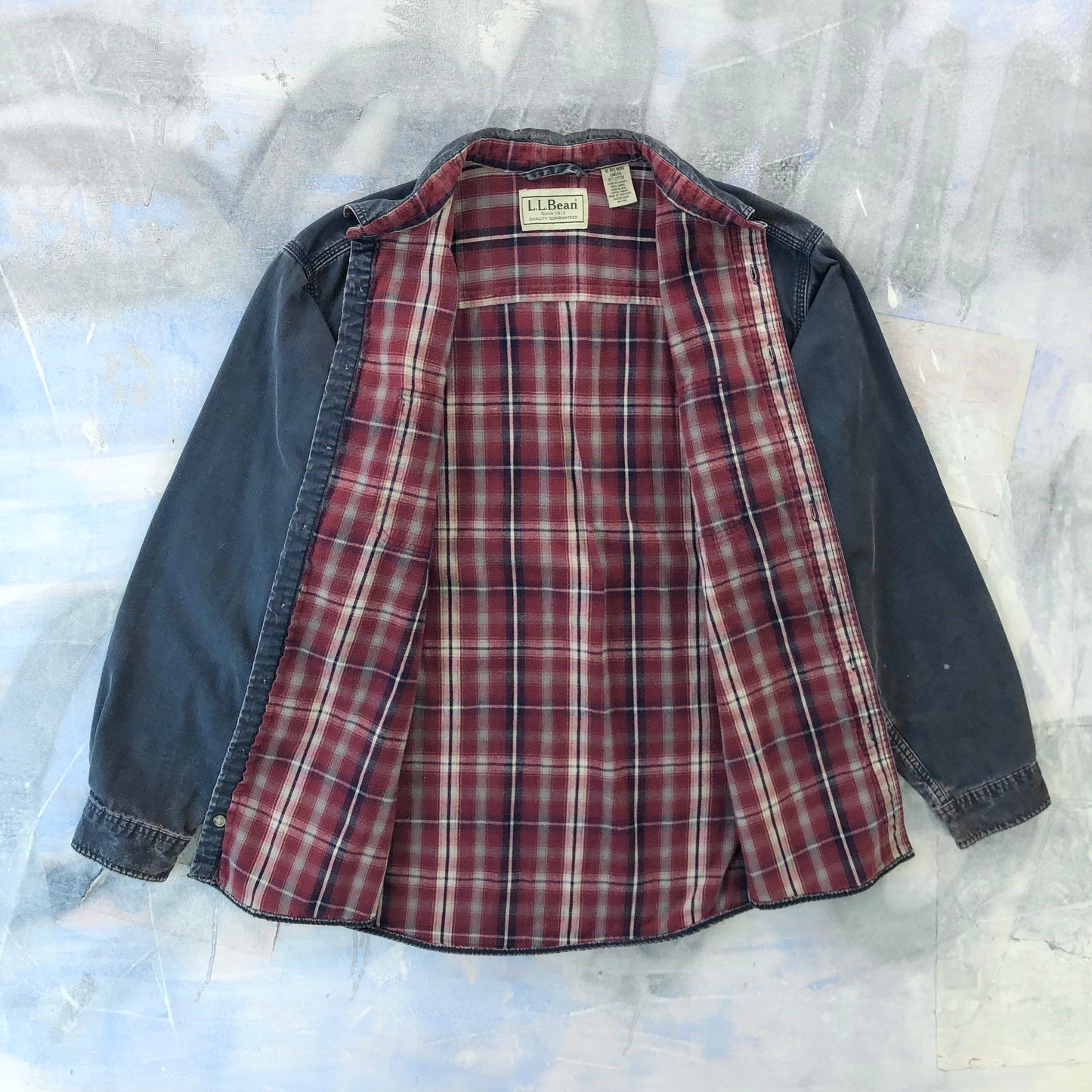 Vintage L.L Bean Plaid Lined Button Flannel Shirt XL