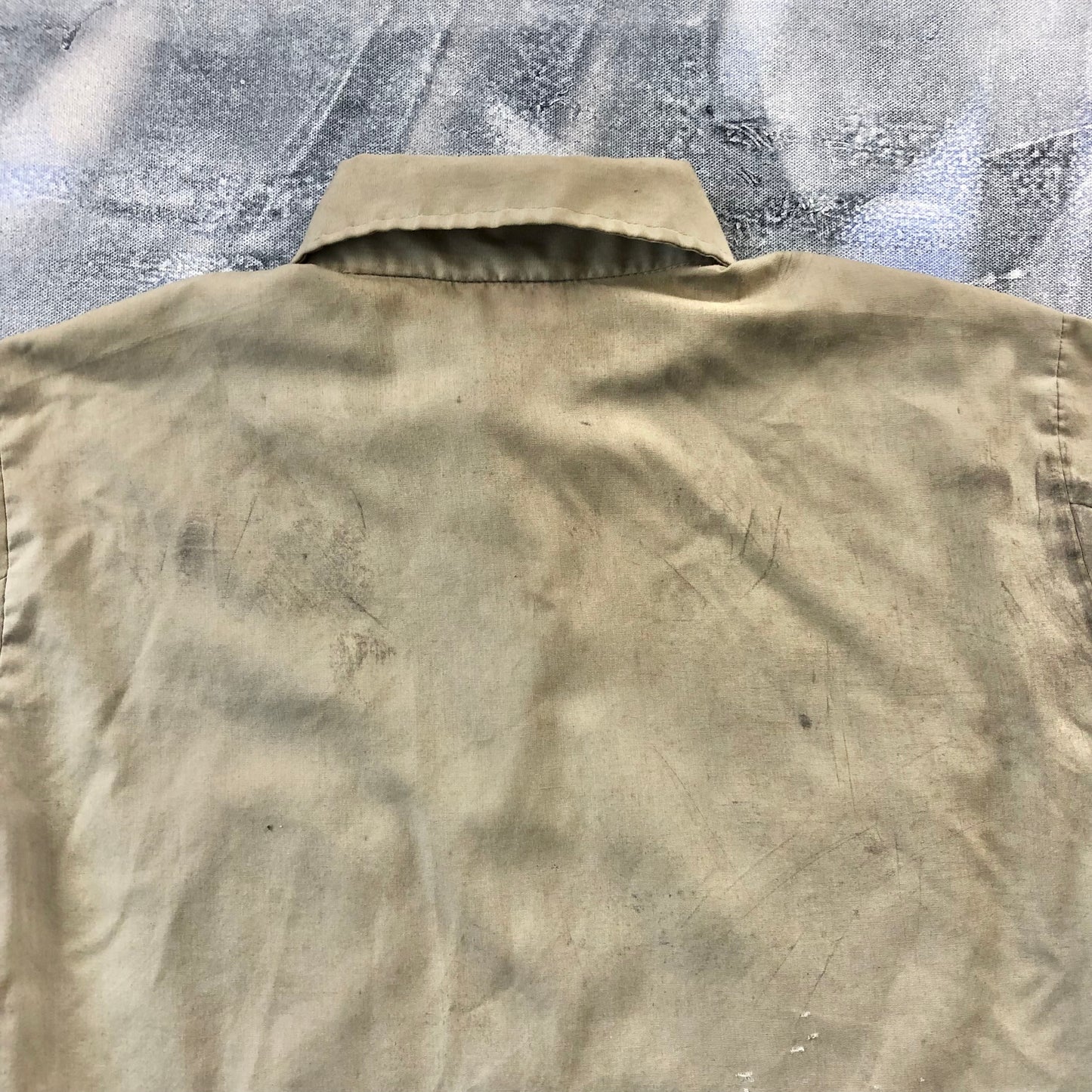 Vintage Marv Holland Gas Station Supervisor Work Button Shirt M