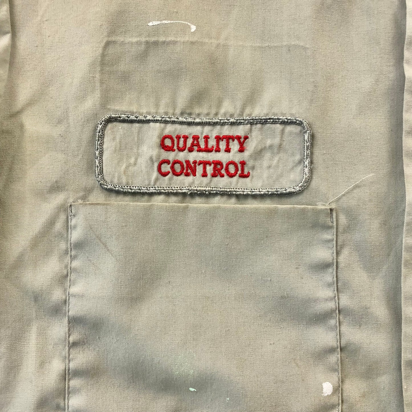 Vintage Marv Holland Gas Station Quality Control Employee Button Shirt L