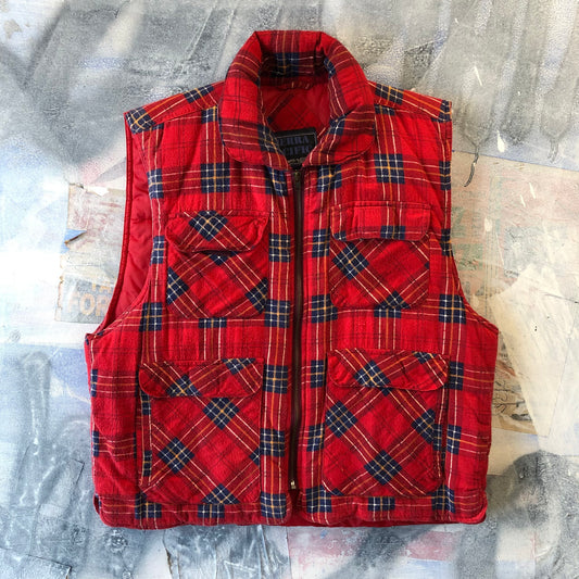 Vintage Sierra Pacific Quilted Zip Vest Jacket M