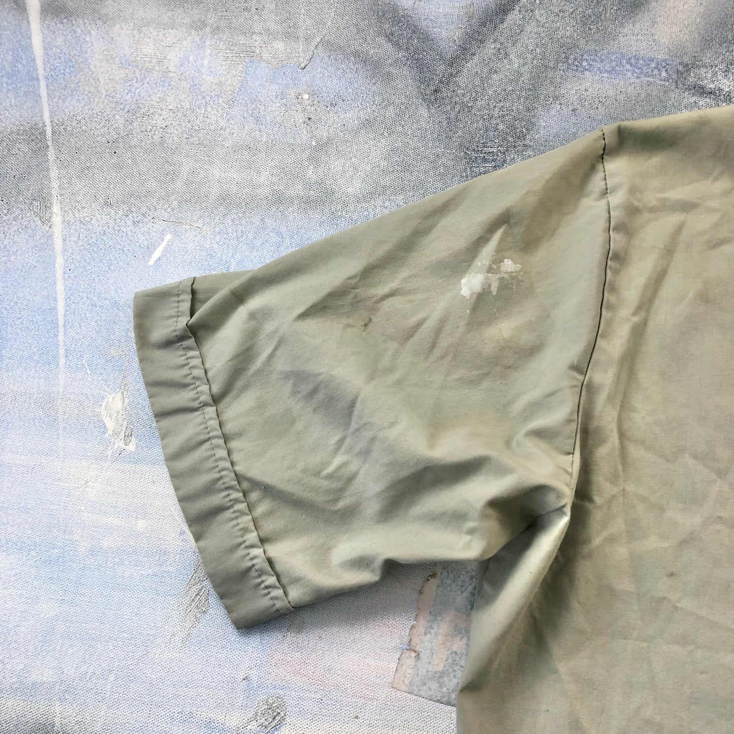 Vintage Marv Holland Gas Station Quality Control Employee Button Shirt L