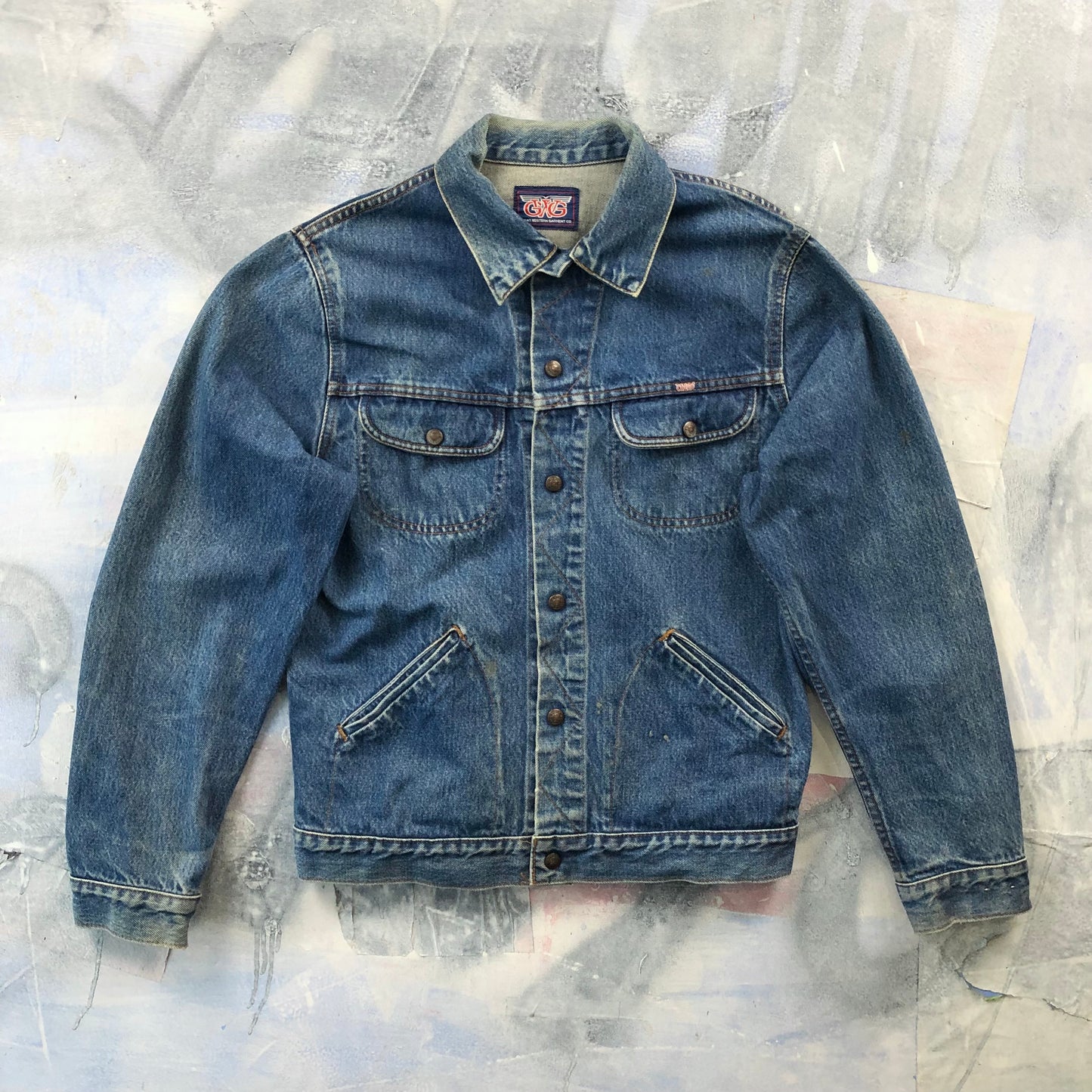 Vintage Great Western Garment Company Denim Button Jacket L