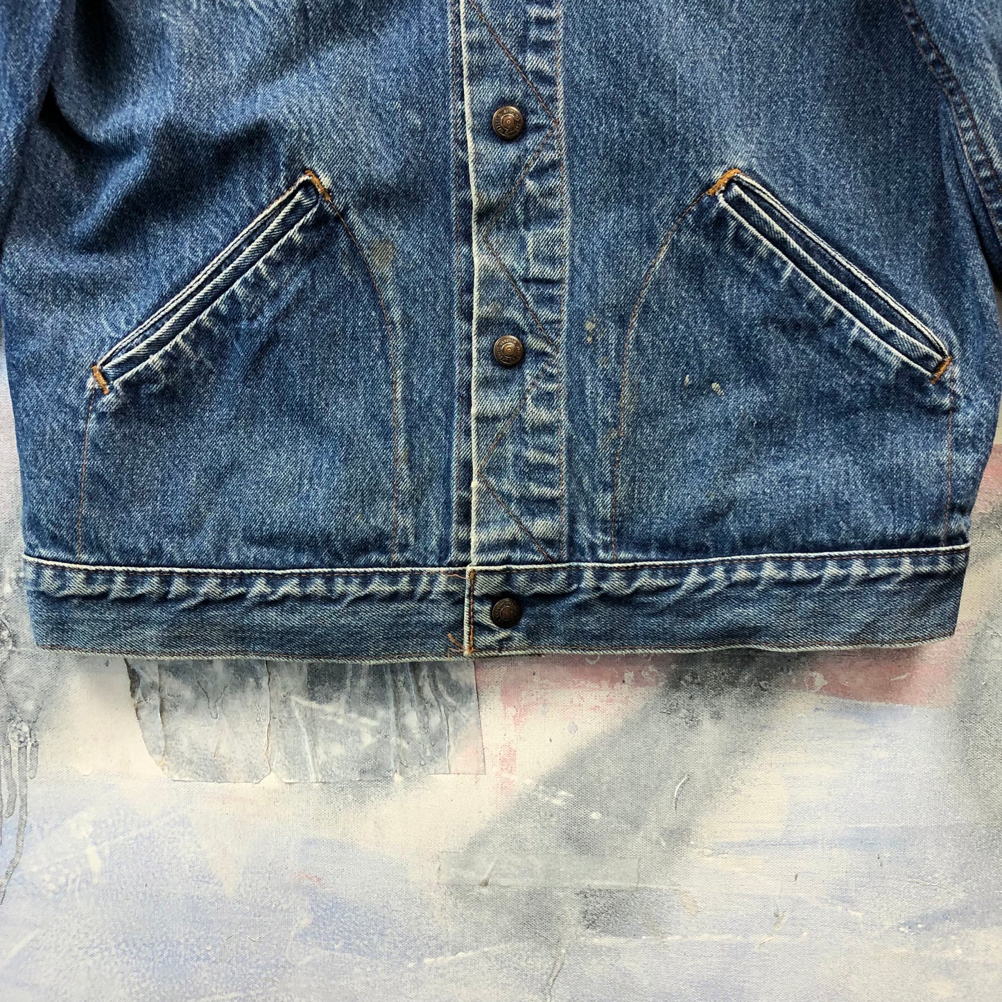 Vintage Great Western Garment Company Denim Button Jacket L