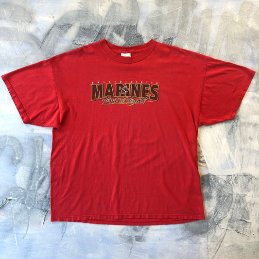 Vintage United States Marines First To Fight T Shirt XXL