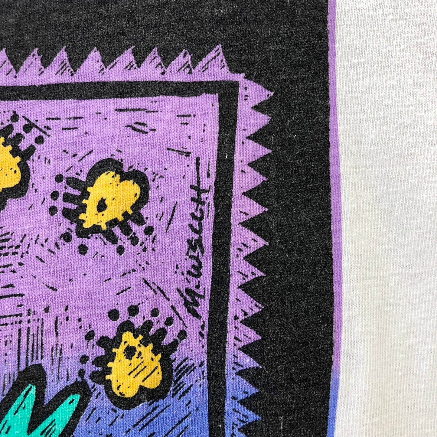 Vintage 90s M. Welsch Artist Frog Painting Single Stitch T Shirt L