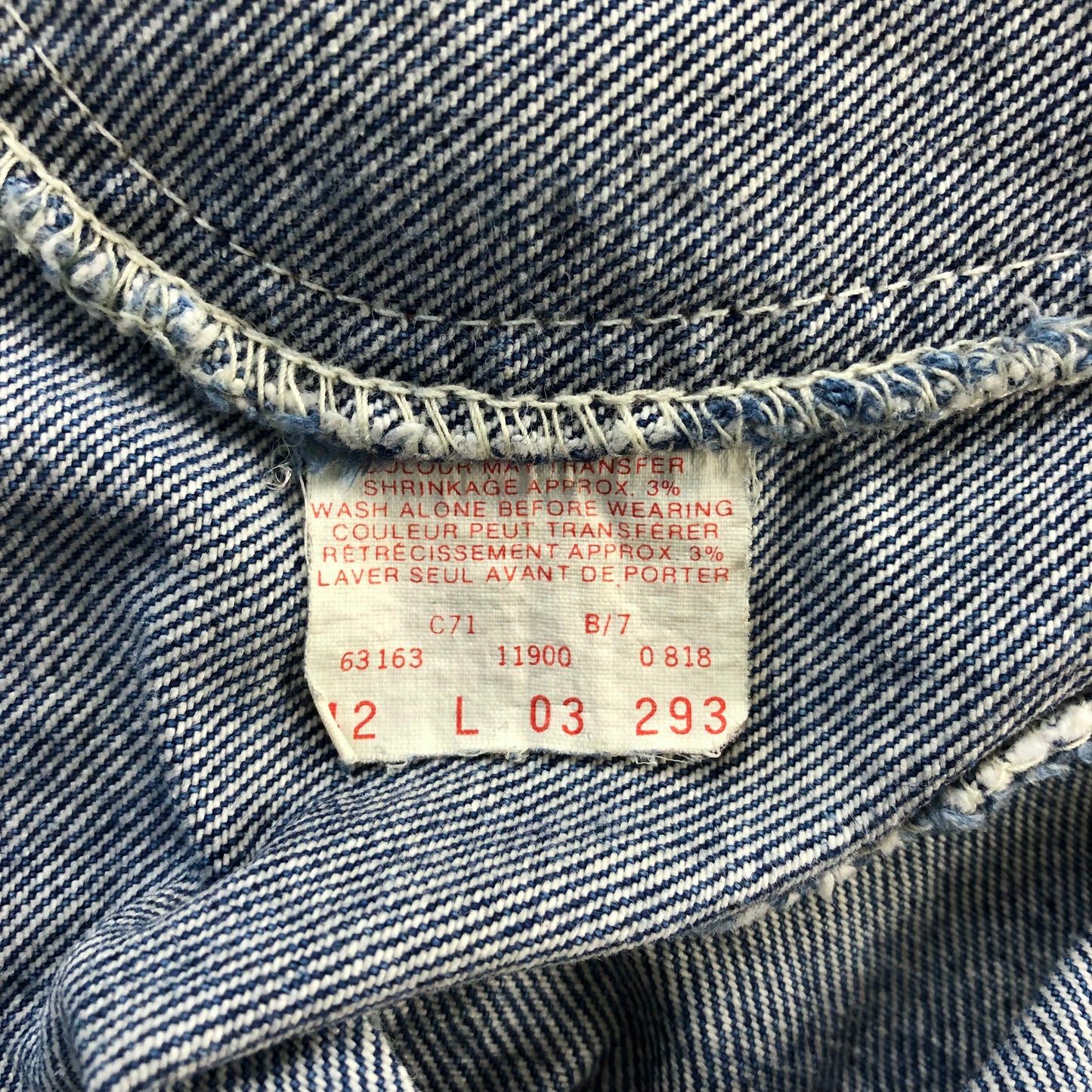 Vintage Great Western Garment Company Denim Button Jacket L