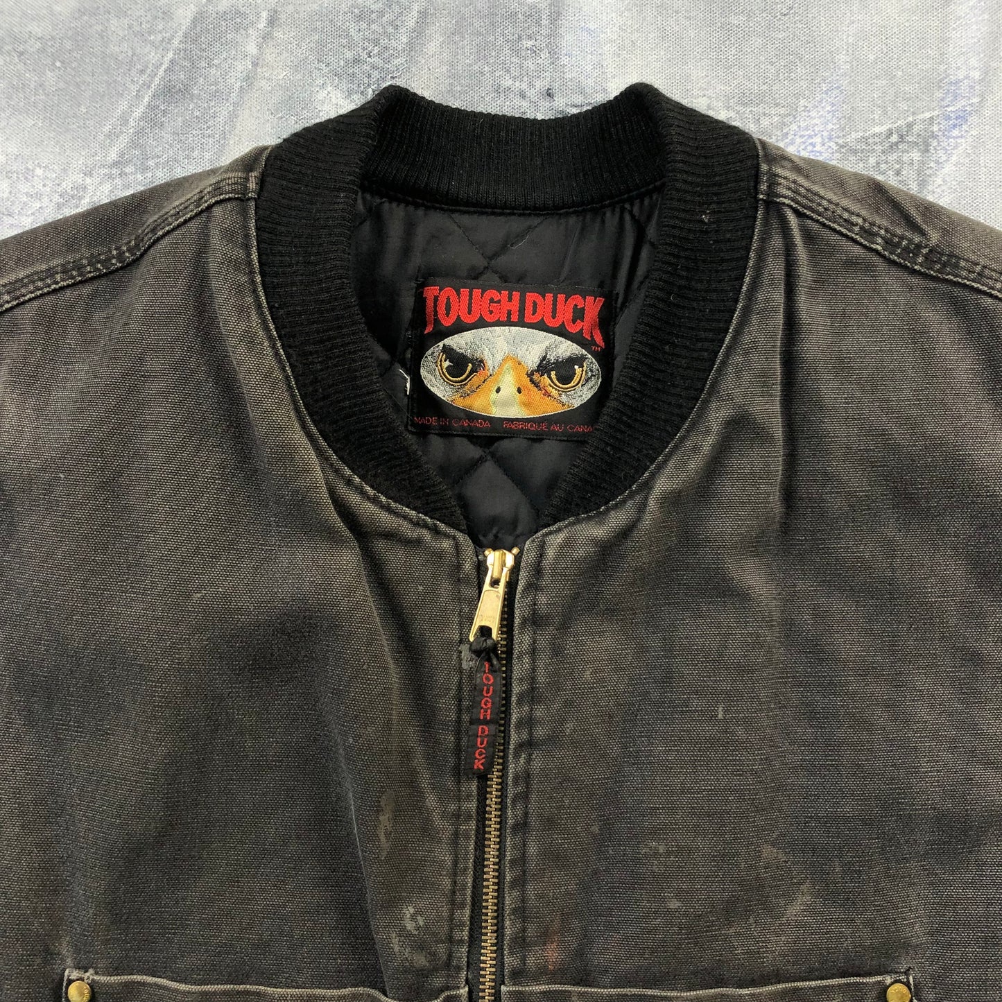 Vintage Tough Duck Quilted Lined Workwear Vest XXXL
