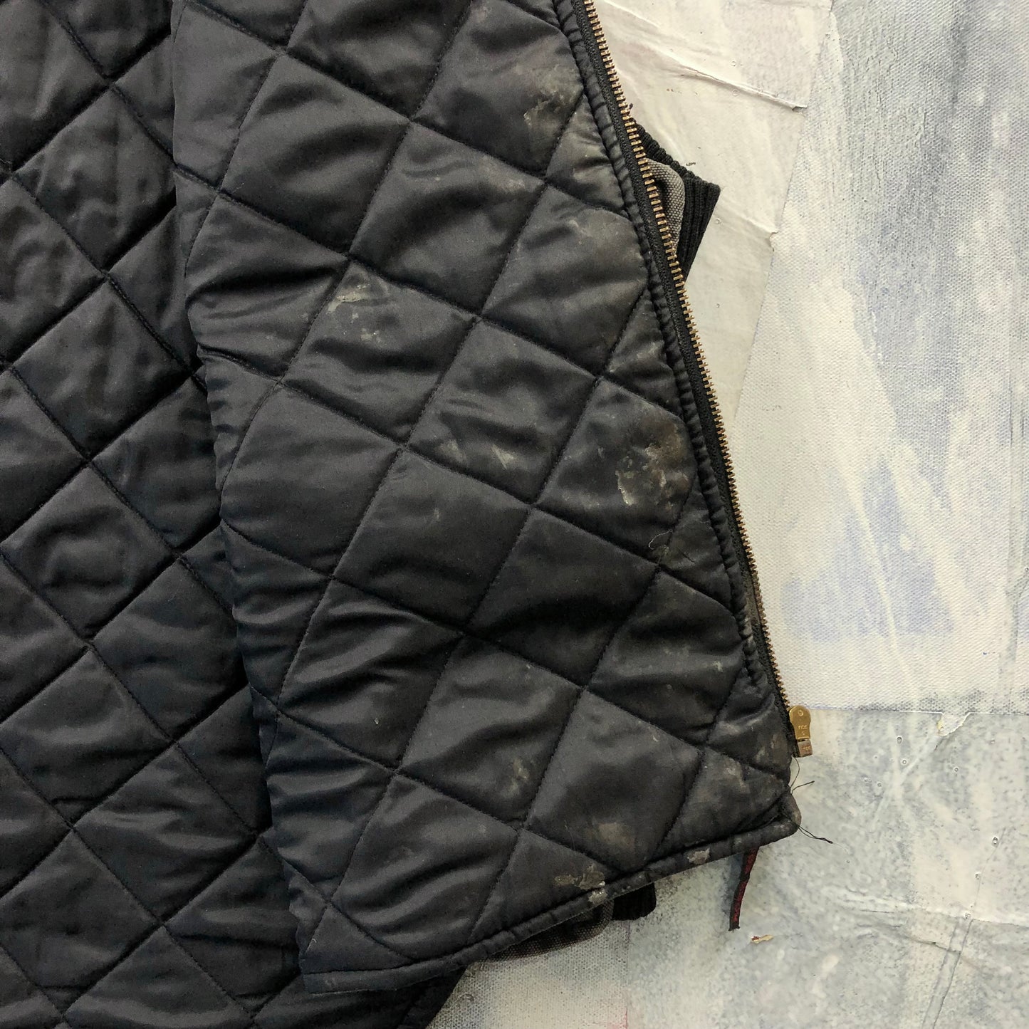 Vintage Tough Duck Quilted Lined Workwear Vest XXXL