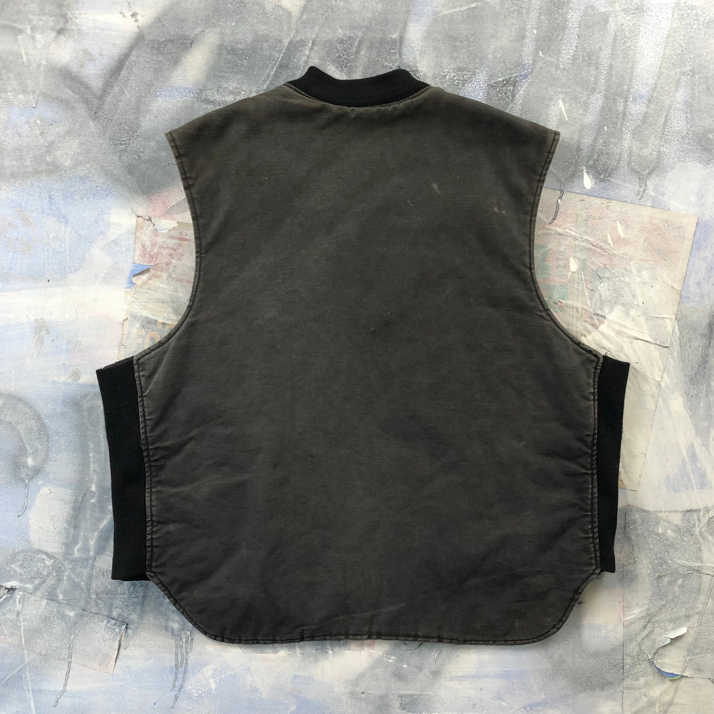 Vintage Tough Duck Quilted Lined Workwear Vest XXXL