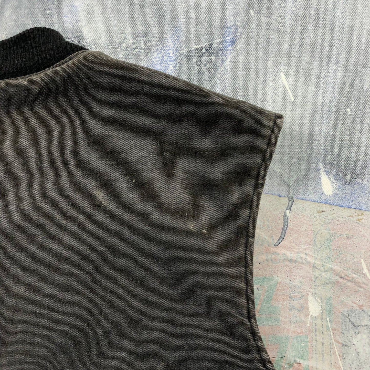 Vintage Tough Duck Quilted Lined Workwear Vest XXXL